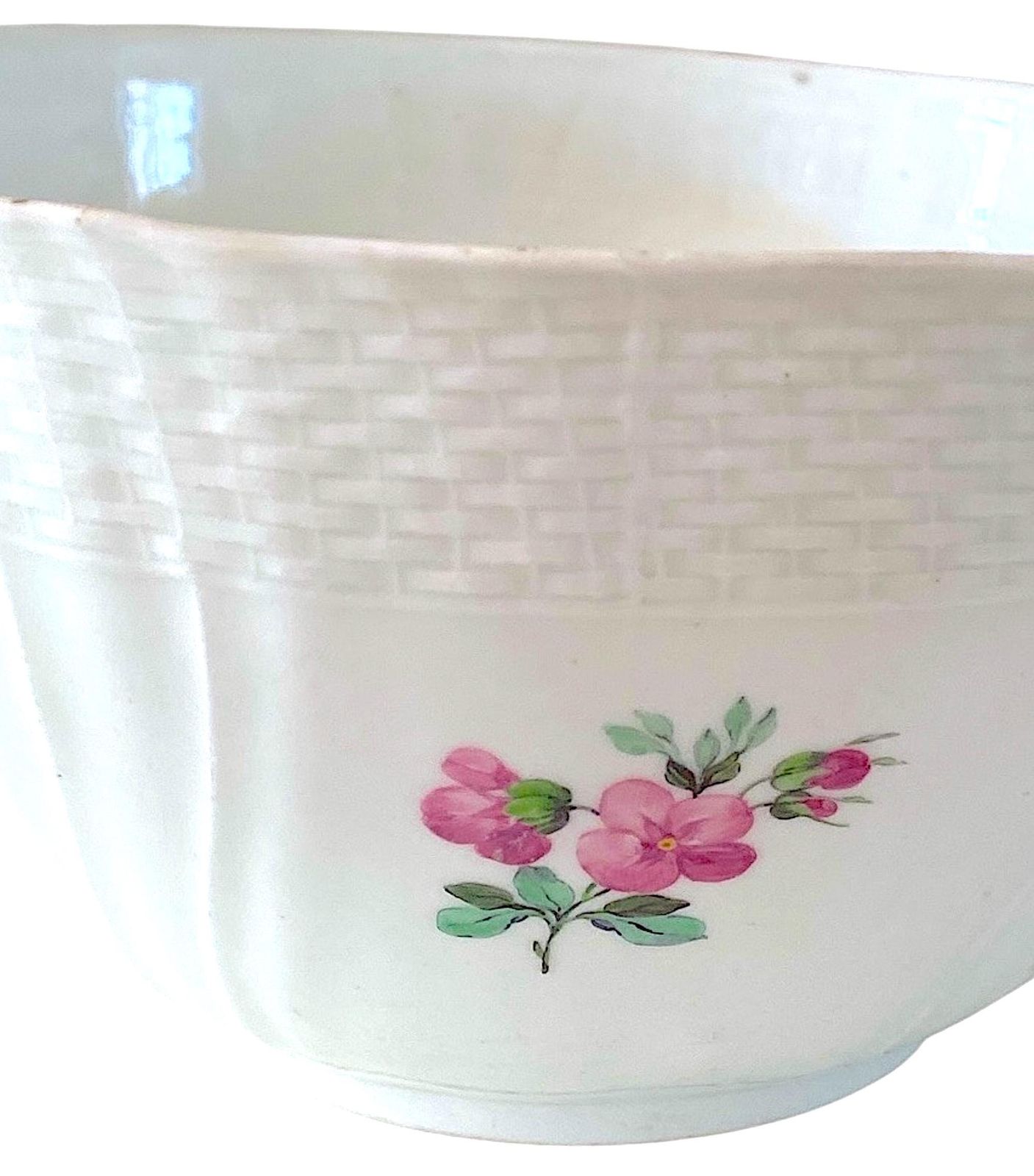 ザクセンフラワー磁器ボウル アンティークの盛り皿