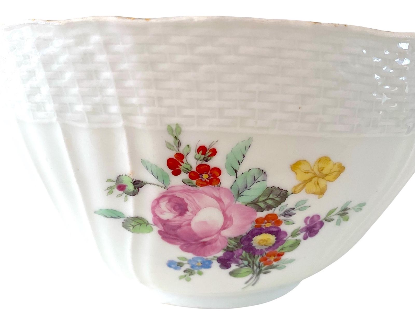 ロイヤルコペンハーゲン ザクセンフラワー磁器ボウル