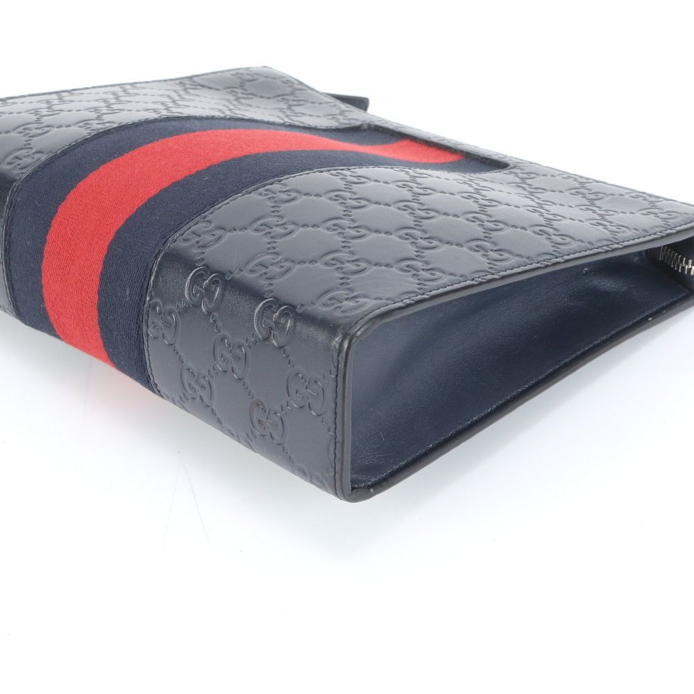 グッチ GGスプリーム シェリーライン クラッチバッグ セカンドバッグ 475316 ブラック マルチカラー PVC レザー メンズ GUCCI 【中古】 極美品 グッチ グッチシマ シェリー ライン 475316 レザー セカンド