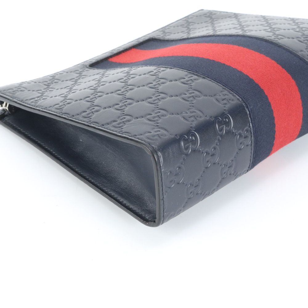 極美品 グッチ グッチシマ シェリー ライン 475316 レザー セカンド