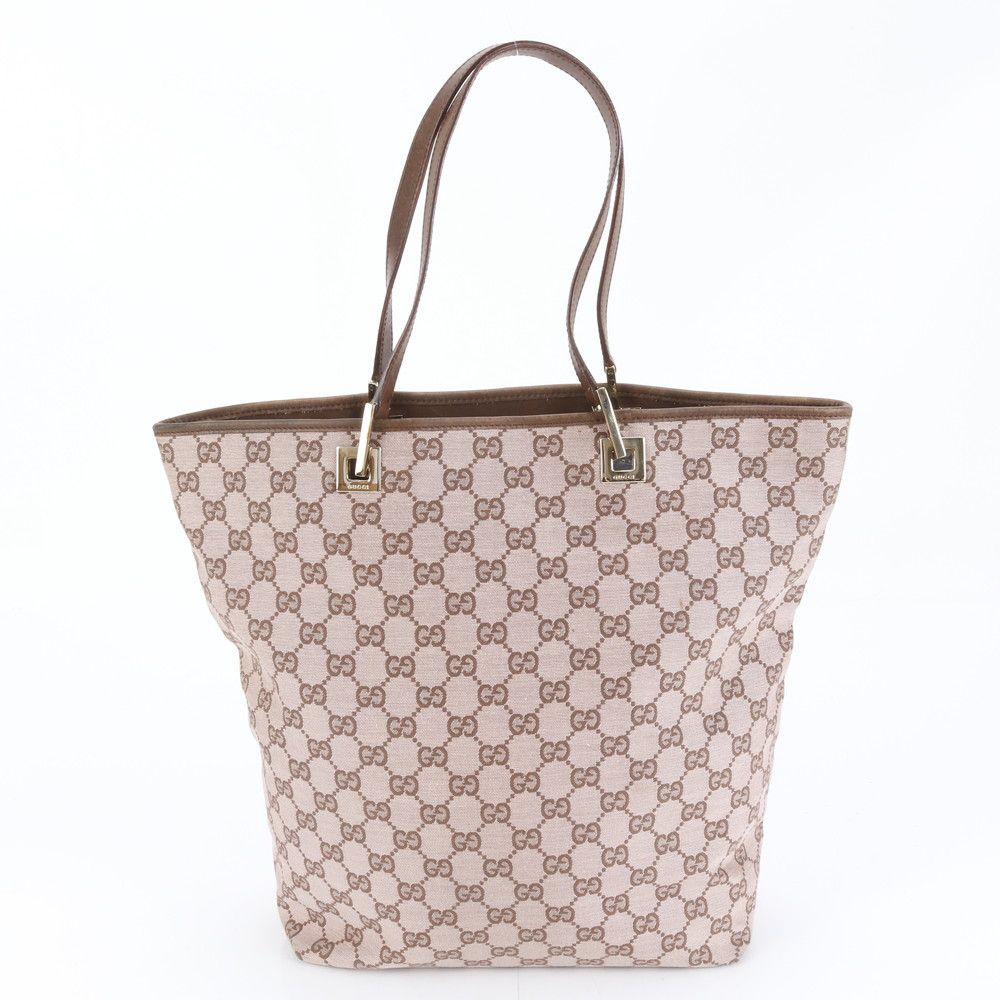 グッチ コントロールカード付 GGキャンバス 002-1098 レザー トート バッグ 肩掛け ショルダー A 4 レディース EUM DH 13-5