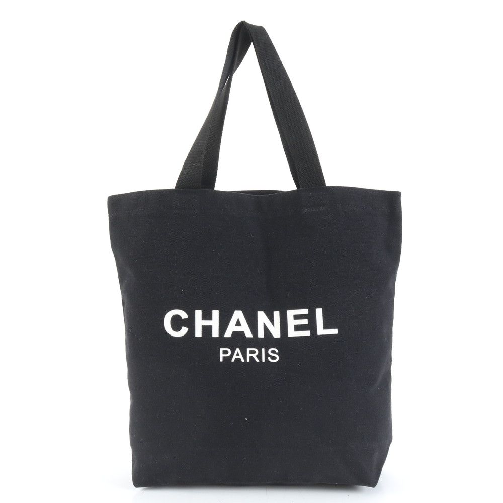 美品 シャネル ロゴ プリント トート バッグ 肩掛け ショルダー ハンド