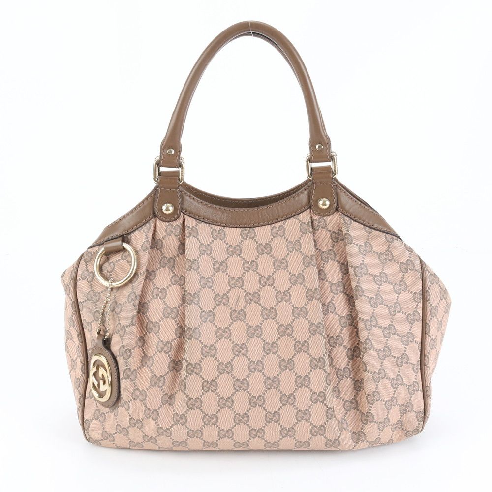 グッチ GGキャンバス スーキー 211944 レザー トート バッグ 肩掛け ショルダー ハンド 本革 レディース MRM DH 6-2