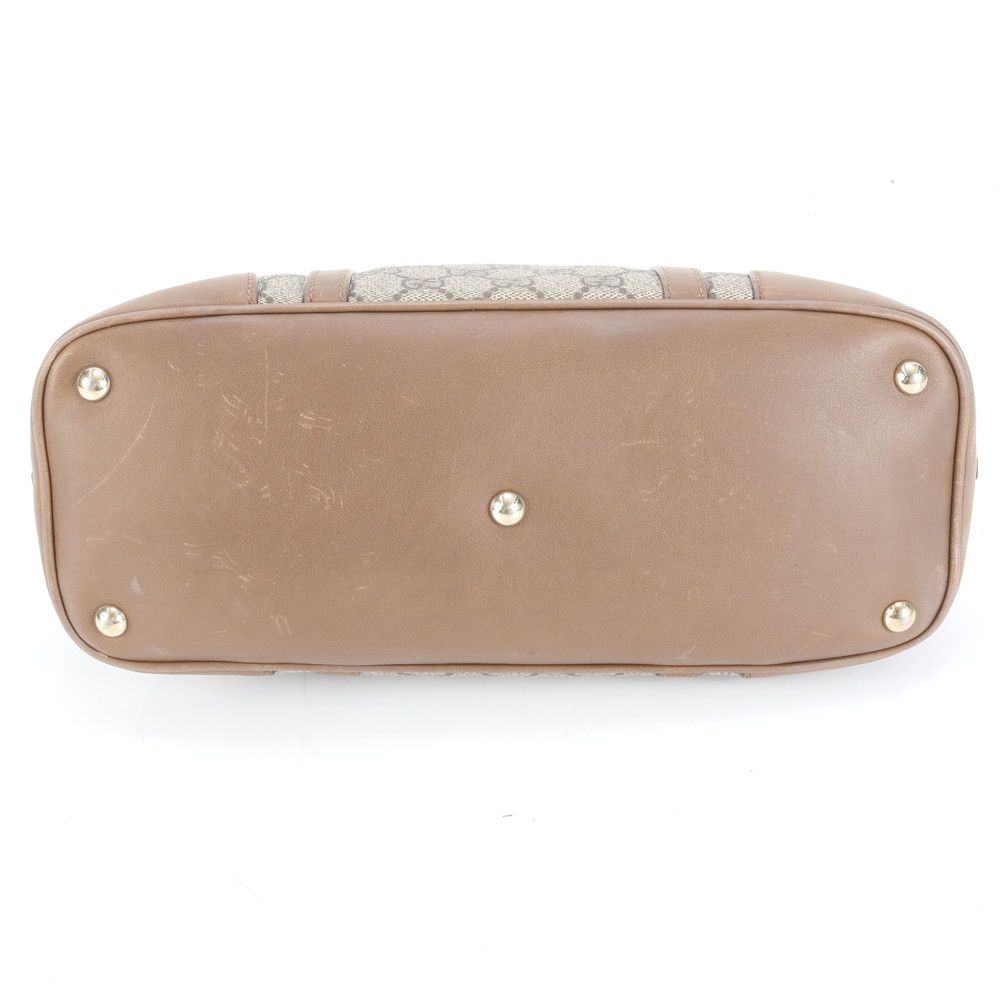 【正規品・美品】グッチ トートバッグ GGスプリーム ロゴ型押し ブラウン 茶色 GUCCI グッチ トートバッグ GGスプリーム A4収納可 大容量 レザー