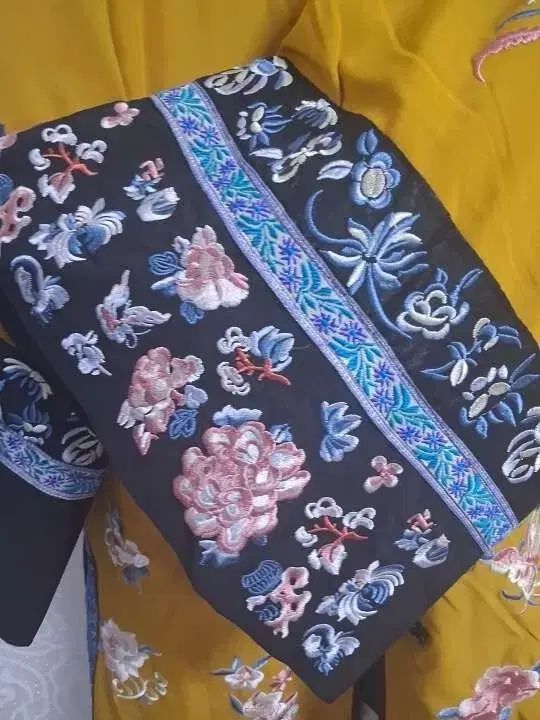 チャイナ服 刺繍 装飾 ミディ ONE PIECE