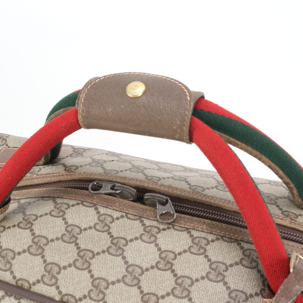 美品 グッチ GGスプリーム レザー ボストン バッグ 出張 旅行 トート