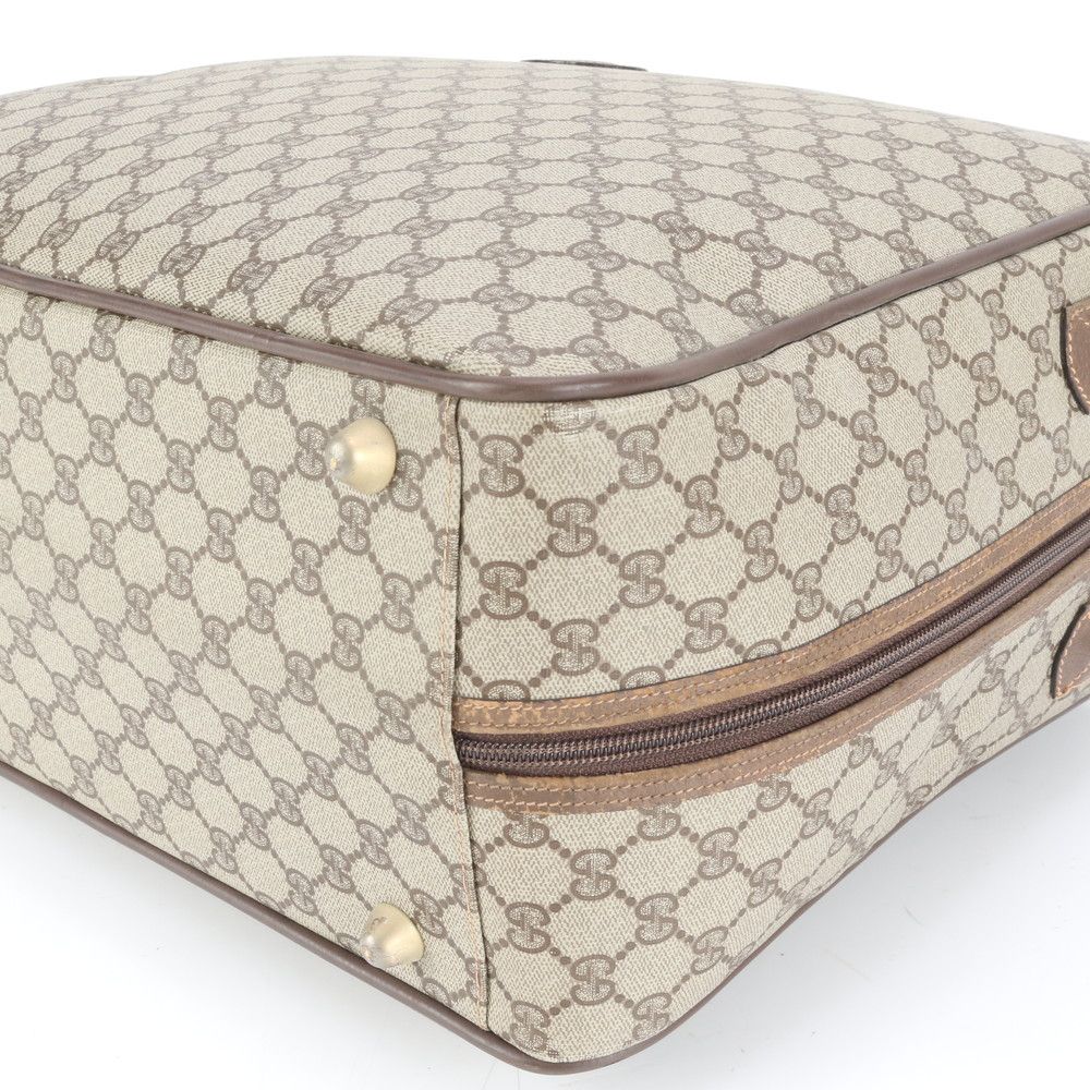 美品 グッチ GGスプリーム レザー ボストン バッグ 出張 旅行 トート