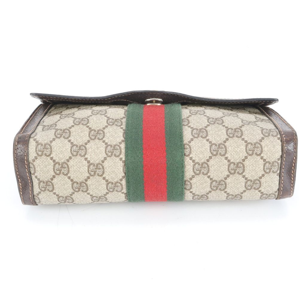 グッチ GGスプリーム シェリー ライン レザー セカンドバッグ クラッチ