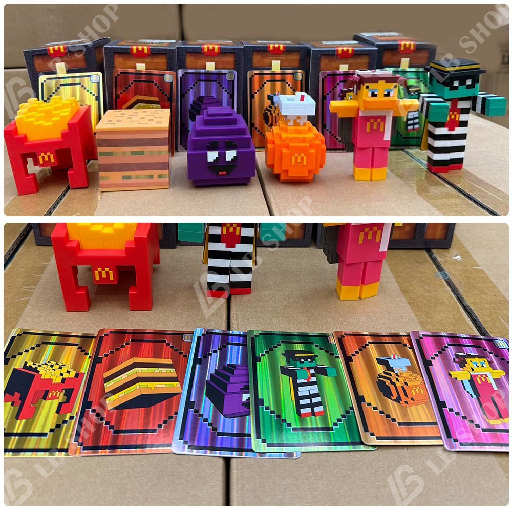 海外限定】6個セット マイクラ風 MINECRAFT ハッピーセット ハッピー