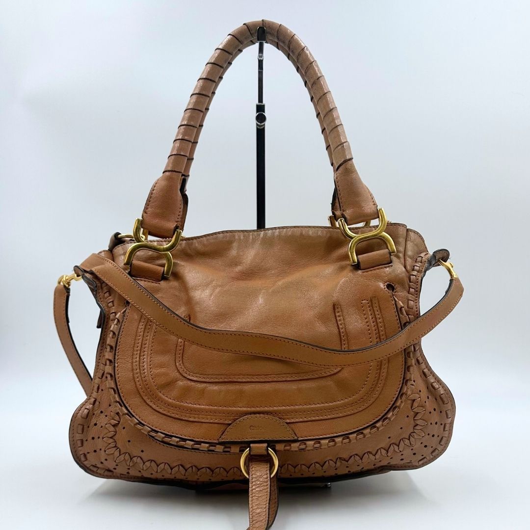 中古品】Chloe マーシー 編み込み 2WAY ハンドバッグ - メルカリ