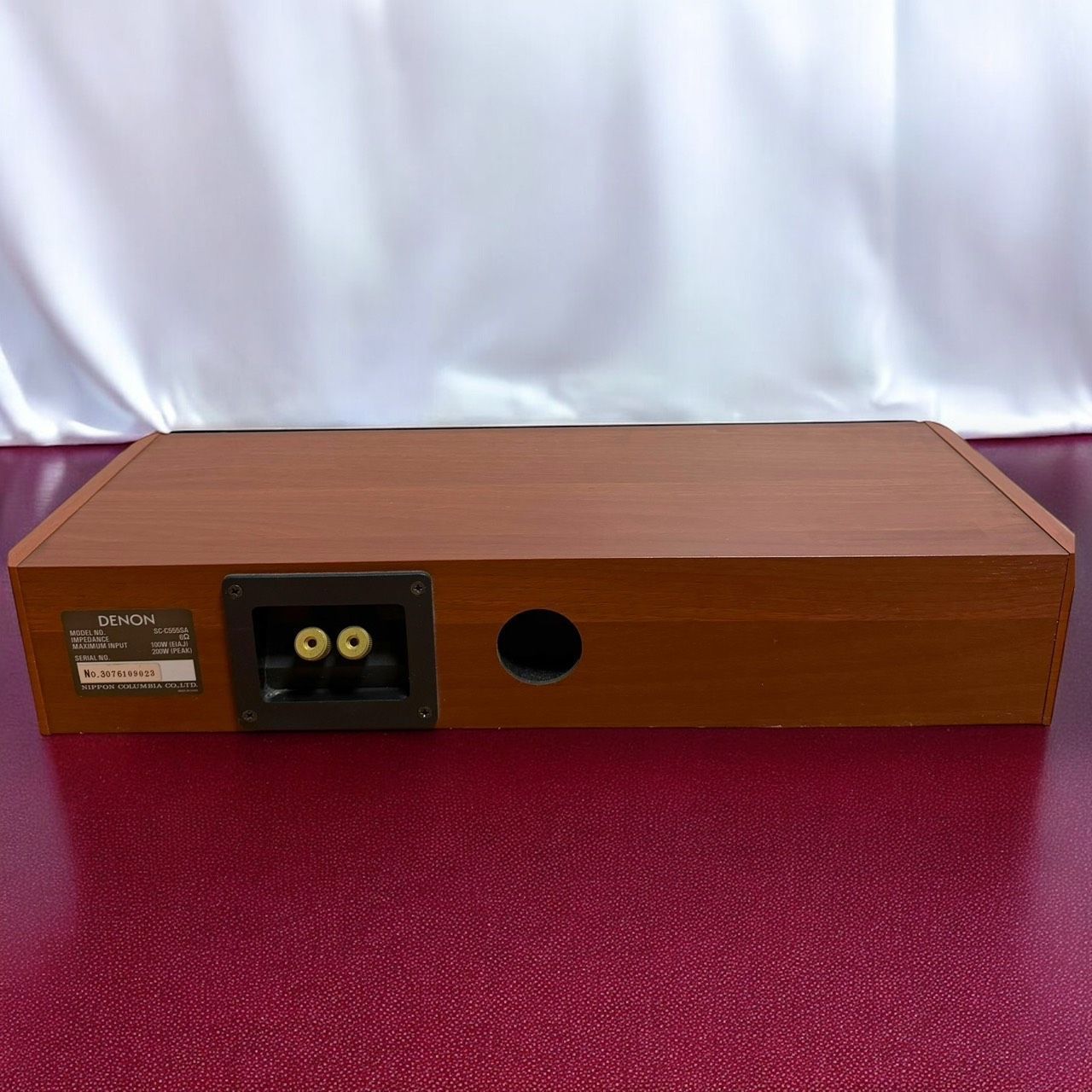 ☆送料無料 良品 DENON デノン SC-C555SA センタースピーカー 木目