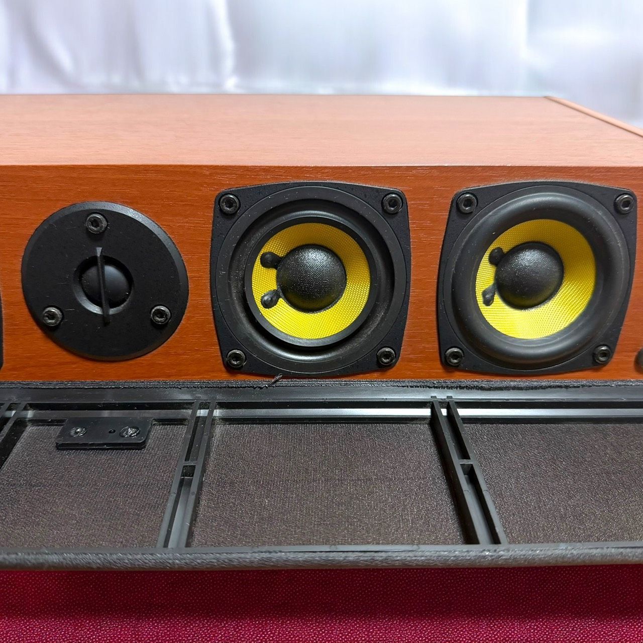 ☆送料無料 良品 DENON デノン SC-C555SA センタースピーカー 木目