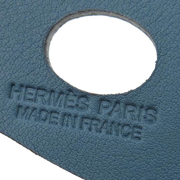  エルメス HERMES バッグチャーム パドック シュバル ヴォースイフト ブルーアトール 水色 馬モチーフ その他 小物