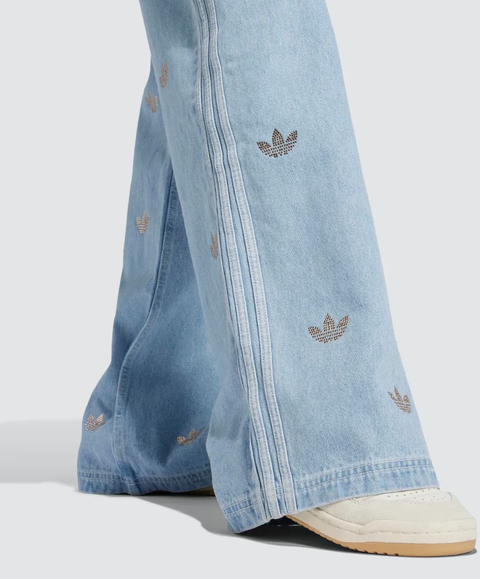 デニム LINEストーン