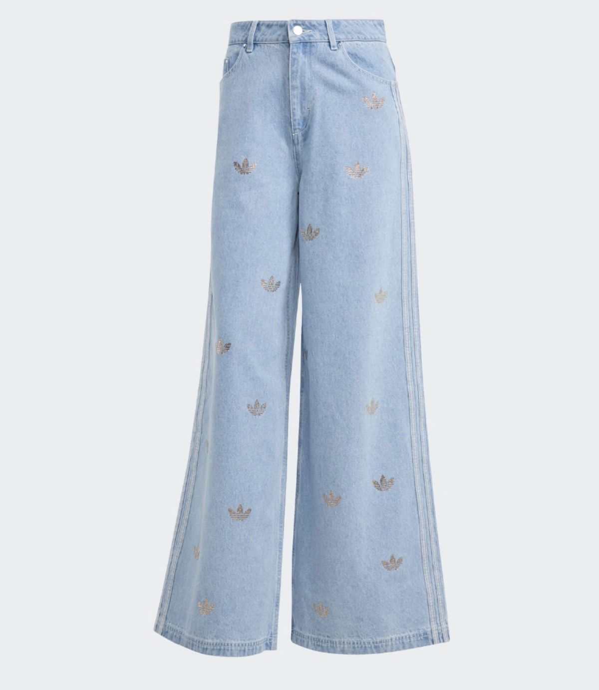  アディダス デニム LINEストーン パンツ M L その他 デニム ジーンズ