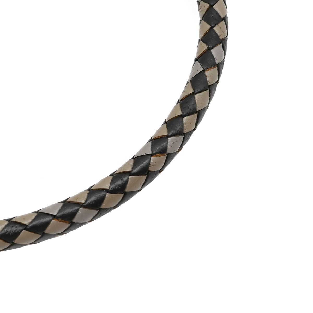 エルメス HERMES チョーカー ジャンボ レザー メタル ブラック×グレー