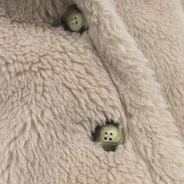 新品未使用　アルパカ　テディベアコート　ベージュ　ポンチョ　マックスマーラ　など マックスマーラ Max Mara ポンチョ テディベア ケープ アルパカ ウール