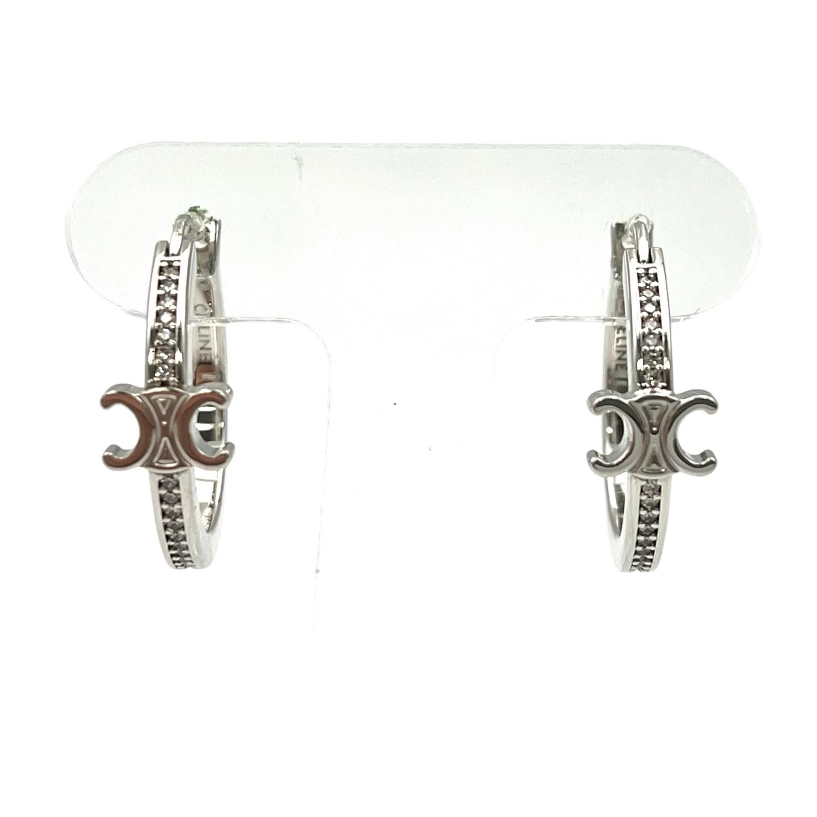 セリーヌ CELINE ピアス トリオンフ スパークル プープピアス メタル