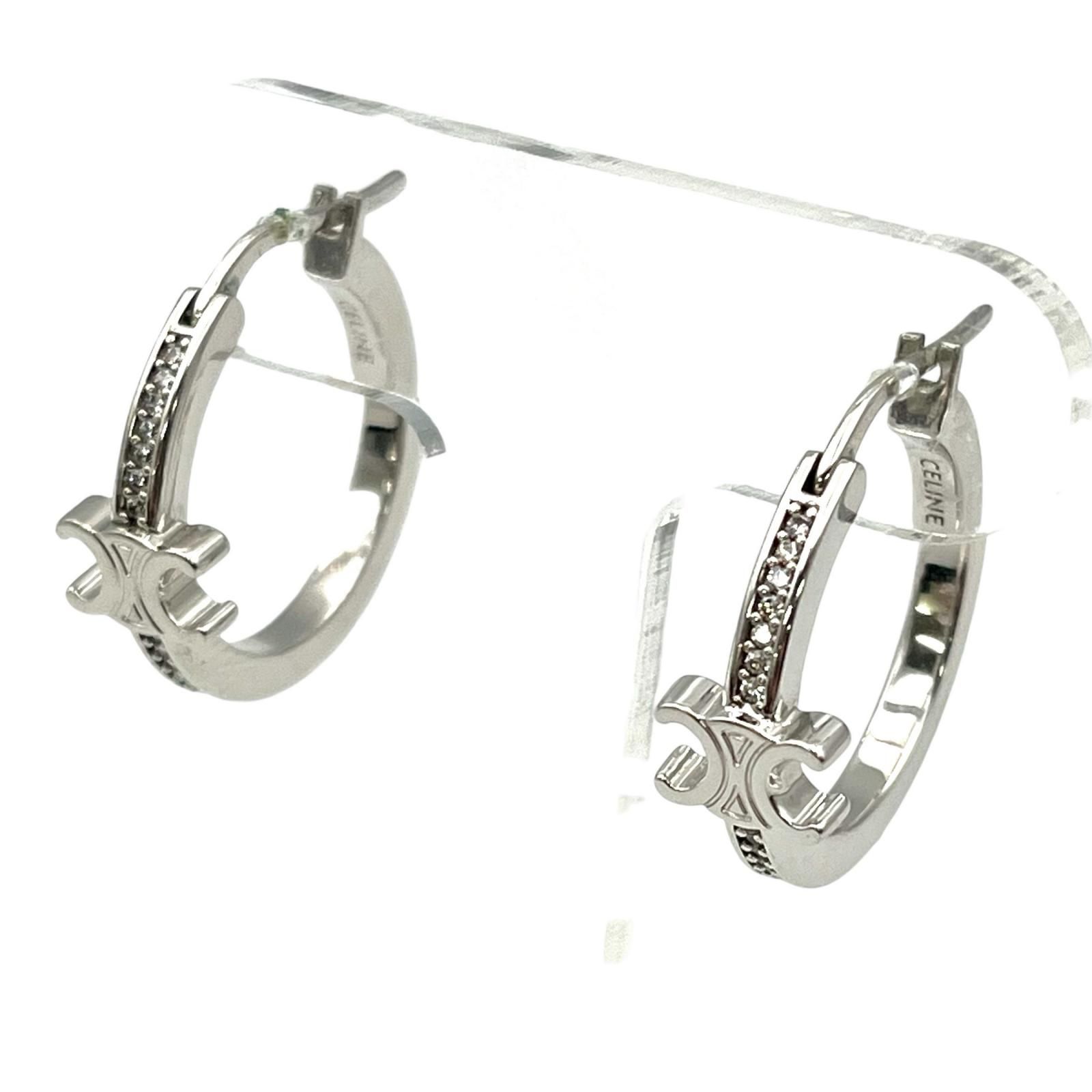 セリーヌ CELINE ピアス トリオンフ スパークル プープピアス メタル