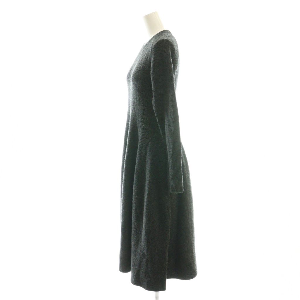  ドゥロワー Drawer ウールカシミヤニットワンピース ロング 1 チャコールグレー |DF OS 長袖 七分袖 その他