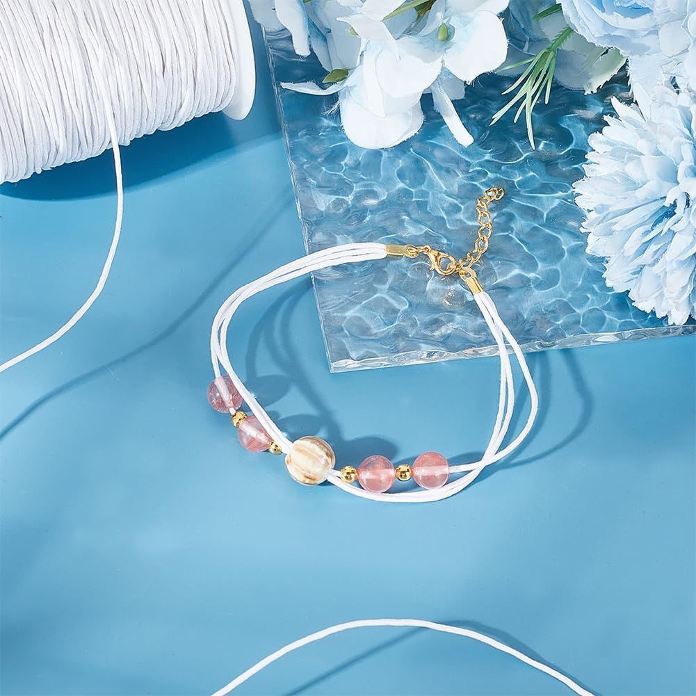 フォロー割】アクセサリー用糸 マクラメ 糸 手縫い DIY ワックスコード