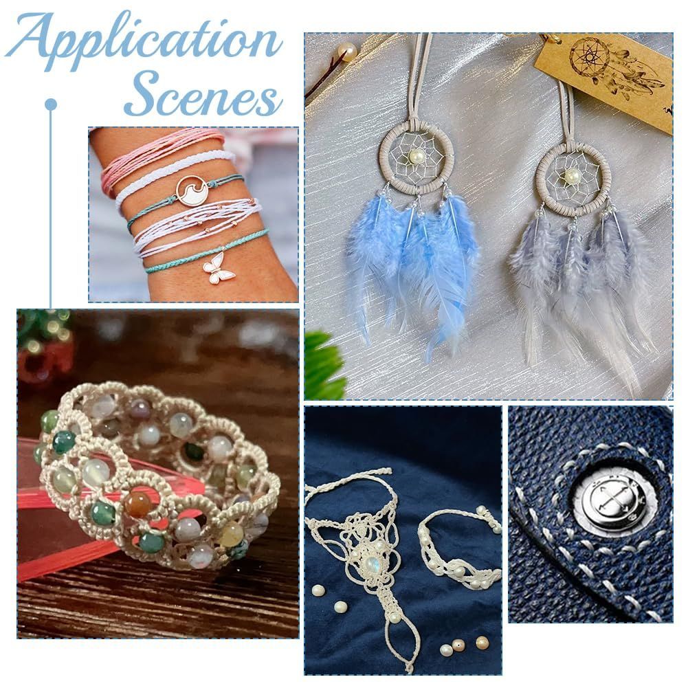 マクラメ 蝋引き糸 マクラメ 蝋引き糸 手芸素材セット 糸・ビーズ