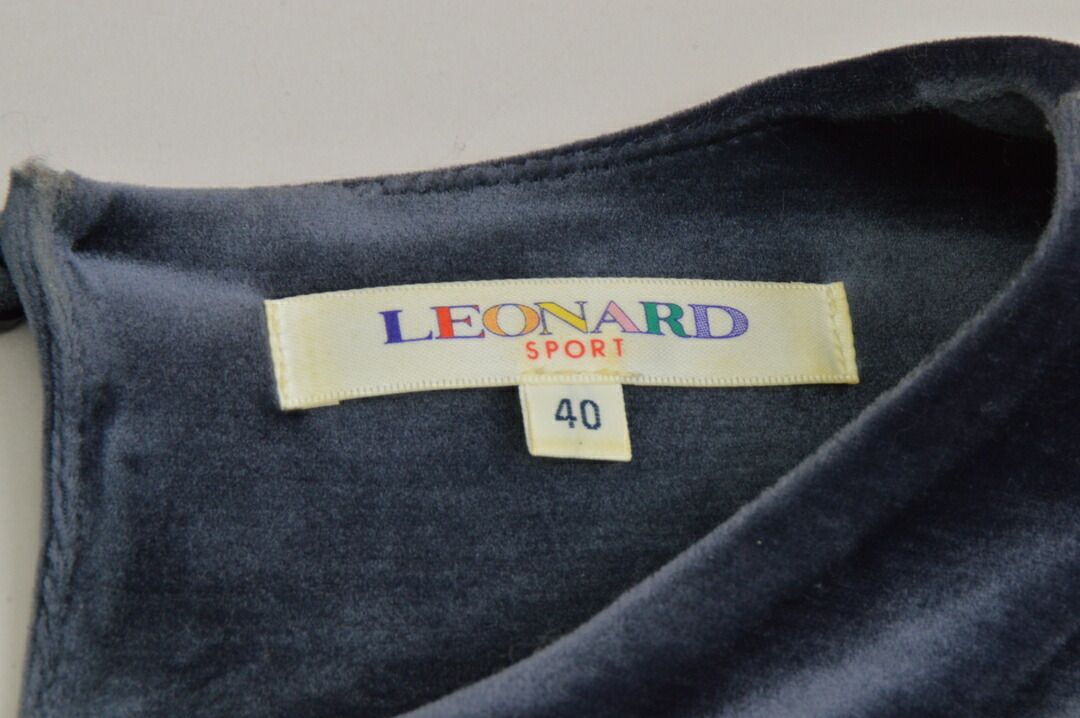 レオナール スポーツ LEONARD Sports ワンピース ロング丈 ネイビー  