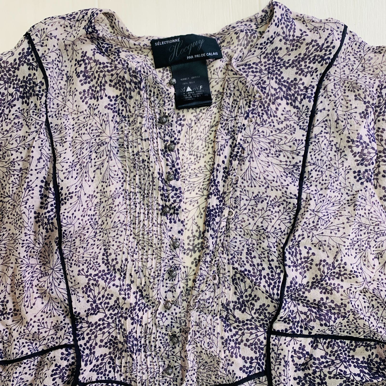 PAS DE CALAIS パドカレ 花柄ワンピース 七分袖 - メルカリ