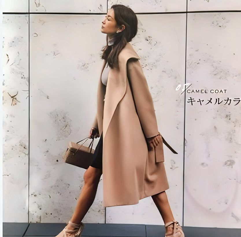 美品☆FOXEY/フォクシーCOLLECTION コート キャメル カシミヤウール