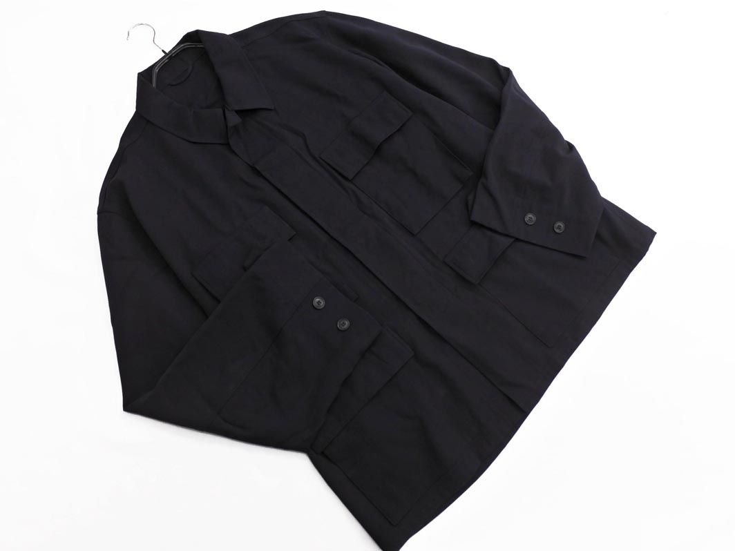 COMOLI コモリ T 01 01027 ウールギャバBDU ウール ジャケット size 3|濃紺 ◎メンズ