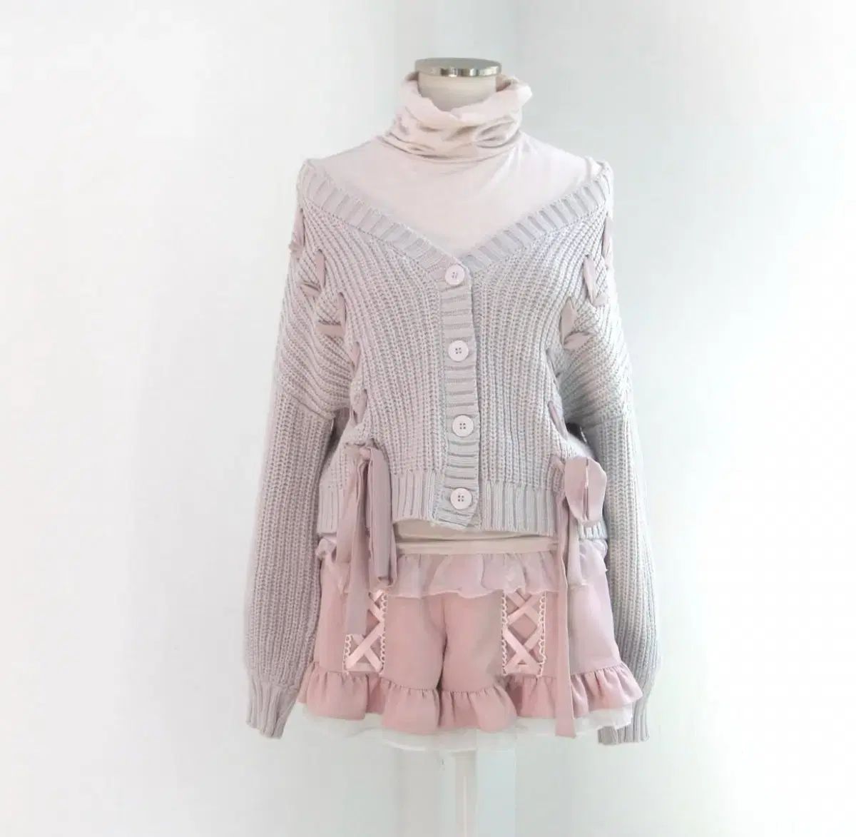 アンクルージュ カーディガン キュロット ズボン 量産型 地雷系