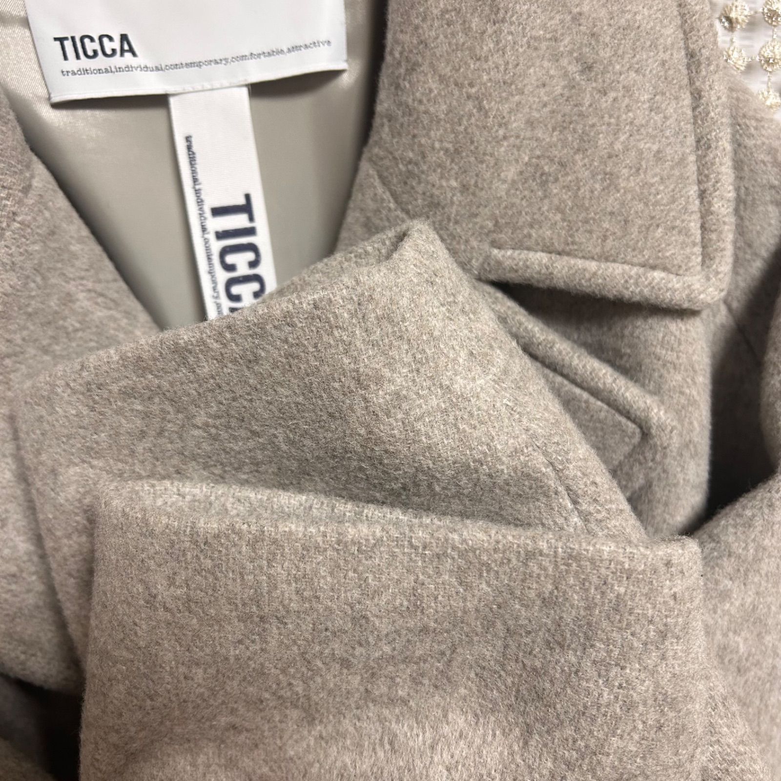 新品級美品】2025AW 完売品 TICCA ティッカ ピーコート 2way スタンド