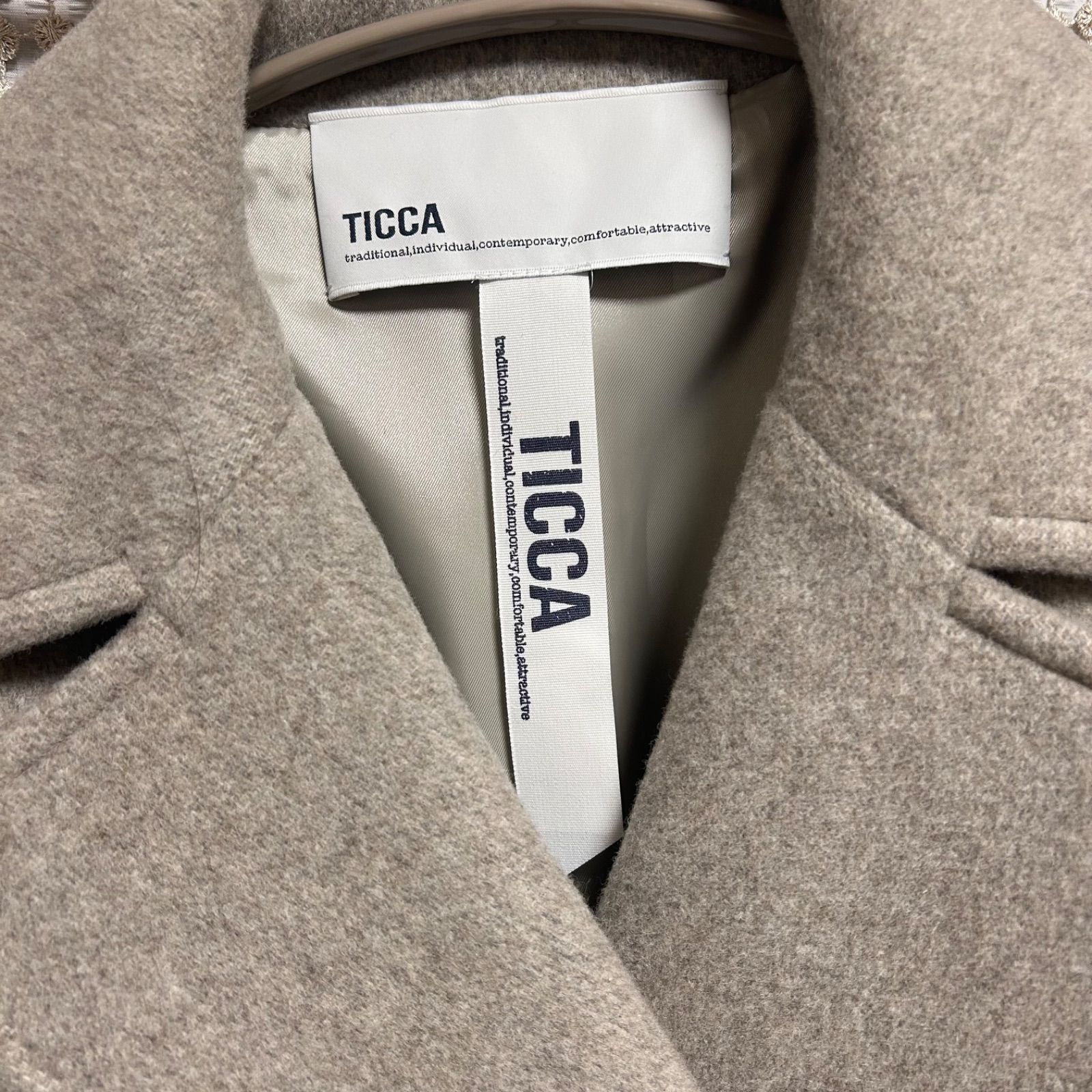 新品級美品】2025AW 完売品 TICCA ティッカ ピーコート 2way スタンド