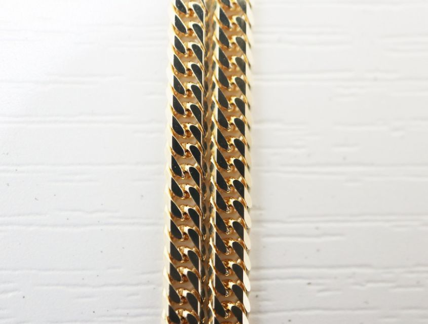  K 18 キヘイ 喜平 ネックレス 6面ダブル 12.9ｇ 6メンダブル 18金 イエローゴールド 750 YG ジュエリー ネックレス アクセサリー