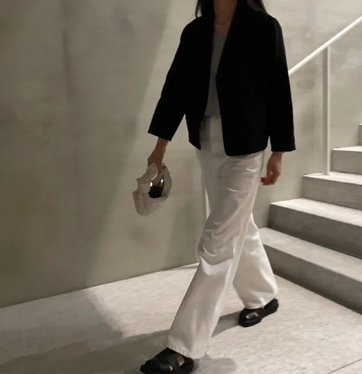 マスキュリン ウェスト ショートジャケット ブラック