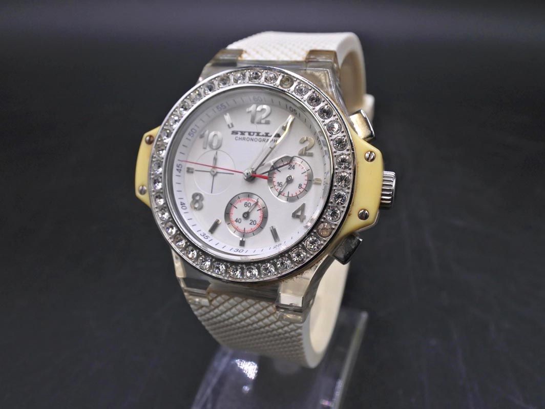 SYULLA シュラ S 3101 クオーツ 腕 時計 白 ◎メンズ