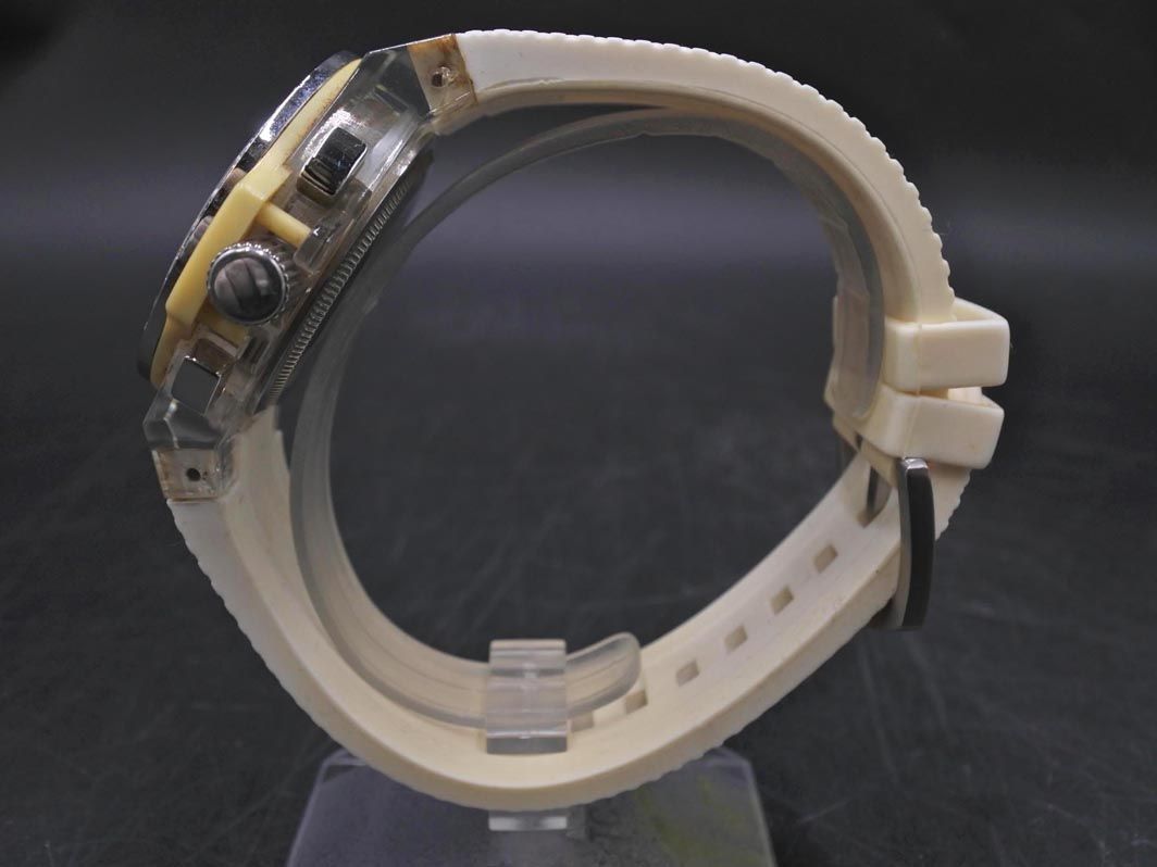 SYULLA シュラ S 3101 クオーツ 腕 時計 白 ◎メンズ