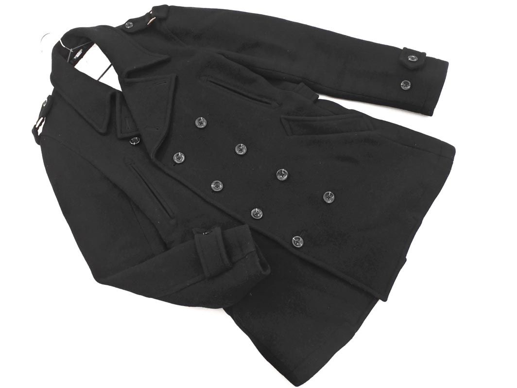 TORNADO MART トルネードマート ウール混 コート sizeL|黒 ◎レディース