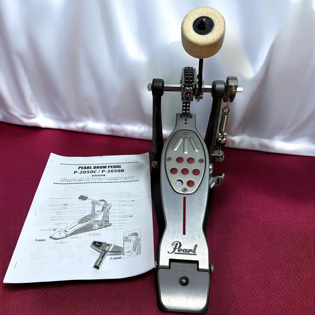 ☆送料無料 良品 Pearl パール ELIMINATOR REDLINE P-2050C ドラム 