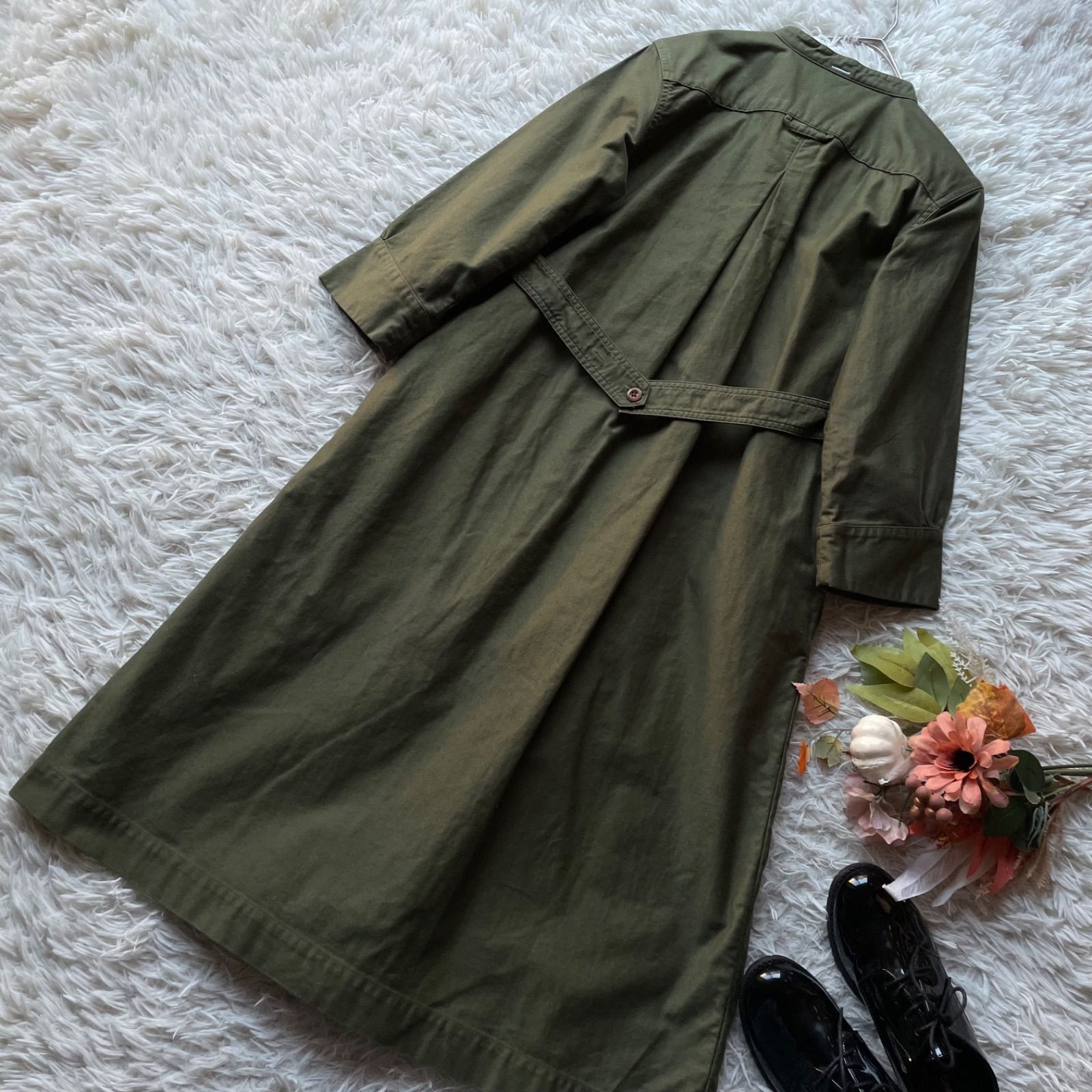 MHL. MARGARET HOWELL マーガレットハウエル 美品 バンドカラーシャツ