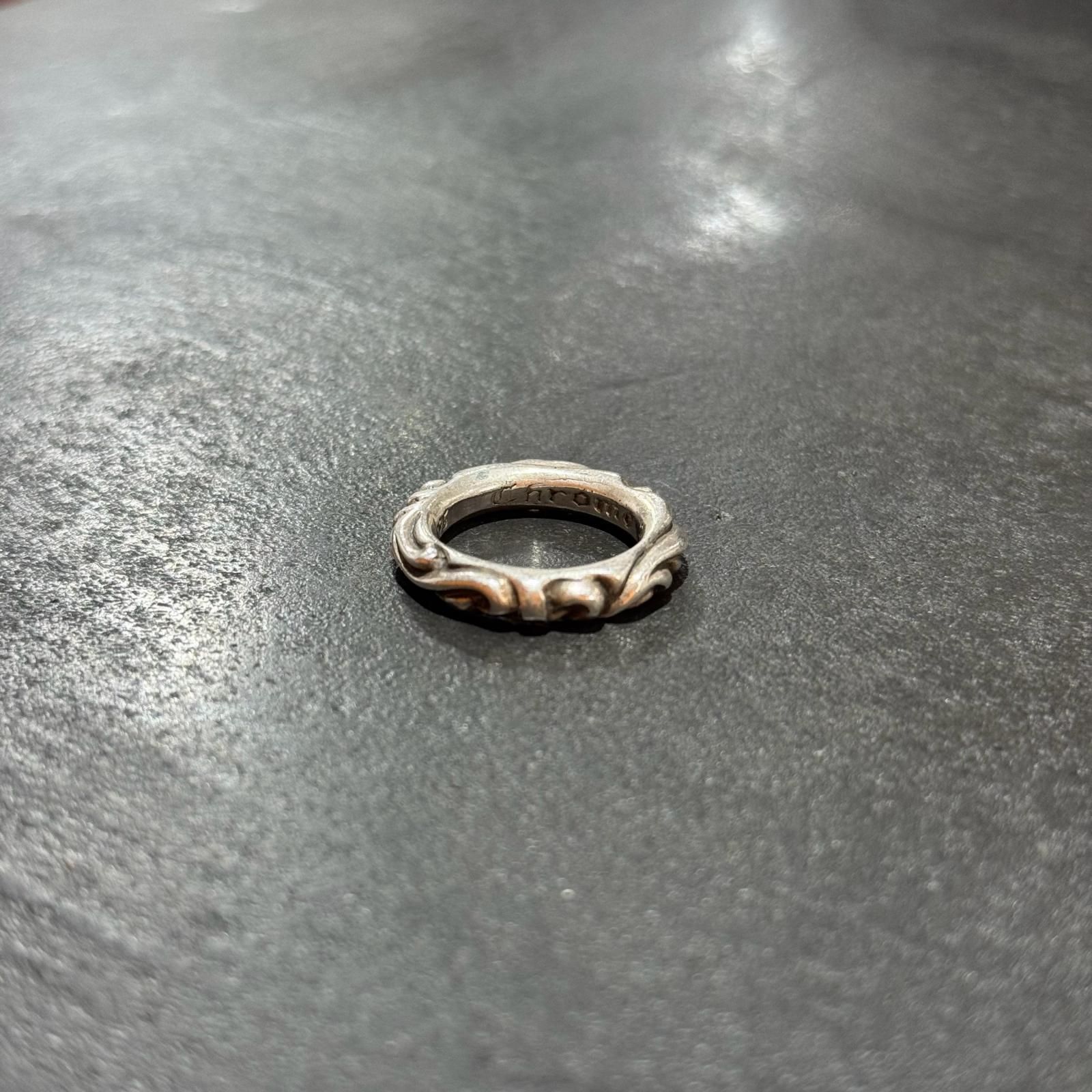 CHROME HEARTS SCRL BAND スクロールバンド リング 指輪 クロムハーツ シルバー 6246 M