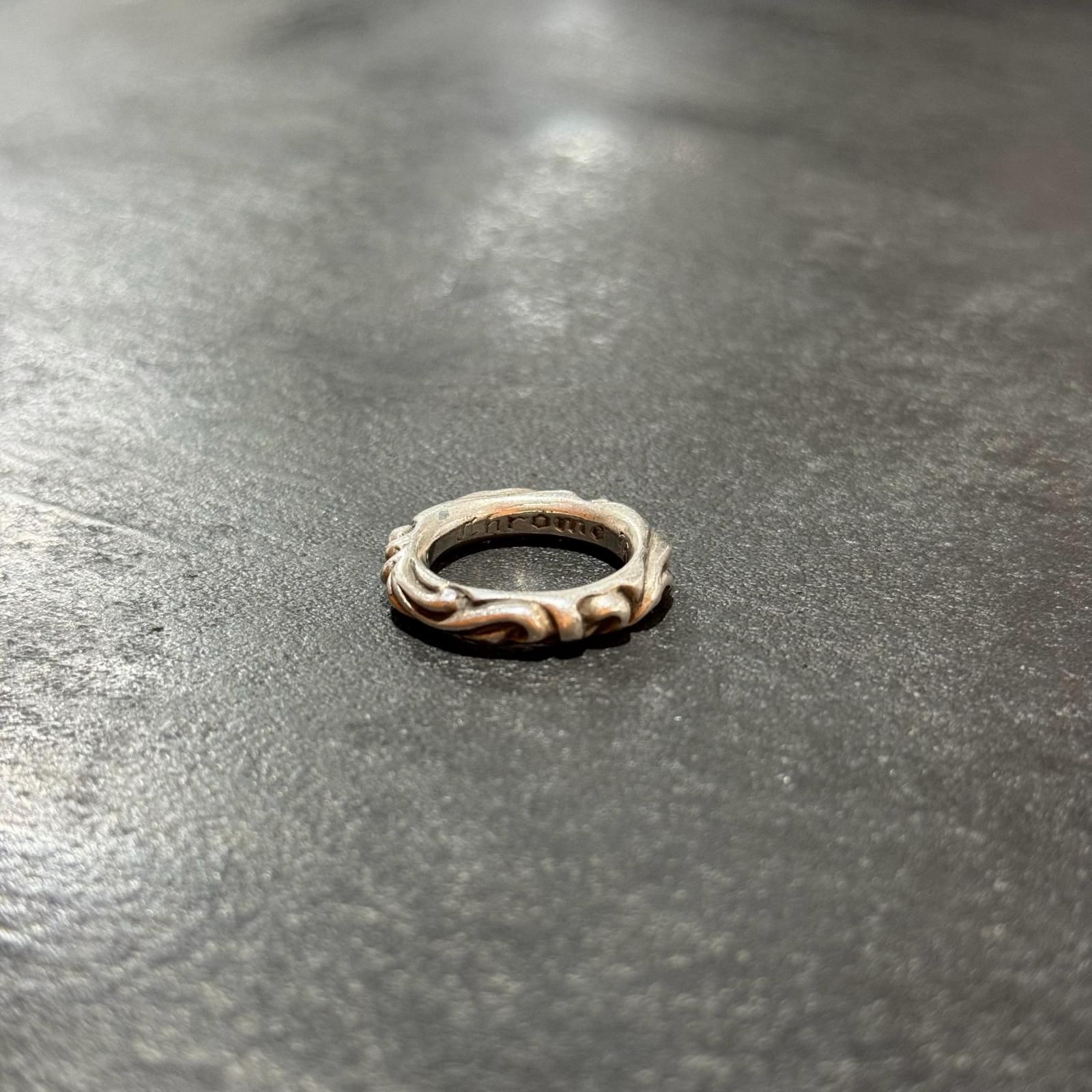 CHROME HEARTS SCRL BAND スクロールバンド リング 指輪 クロムハーツ シルバー 6246 M