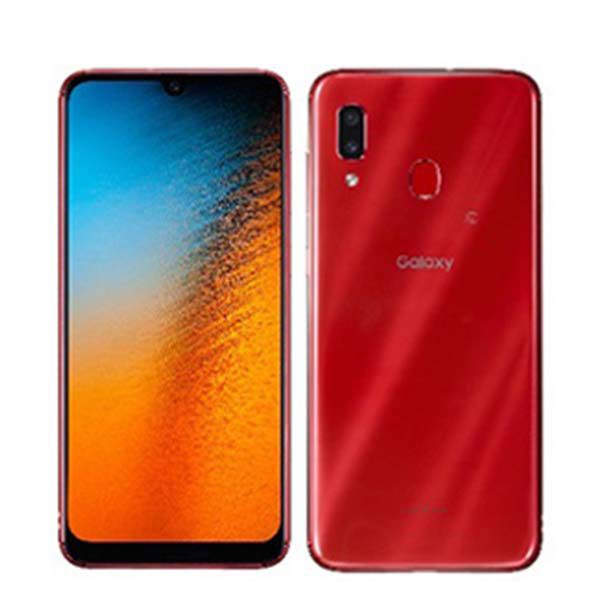 中古】 SCV43 Galaxy A30 レッド SIMフリー 本体 au スマホ