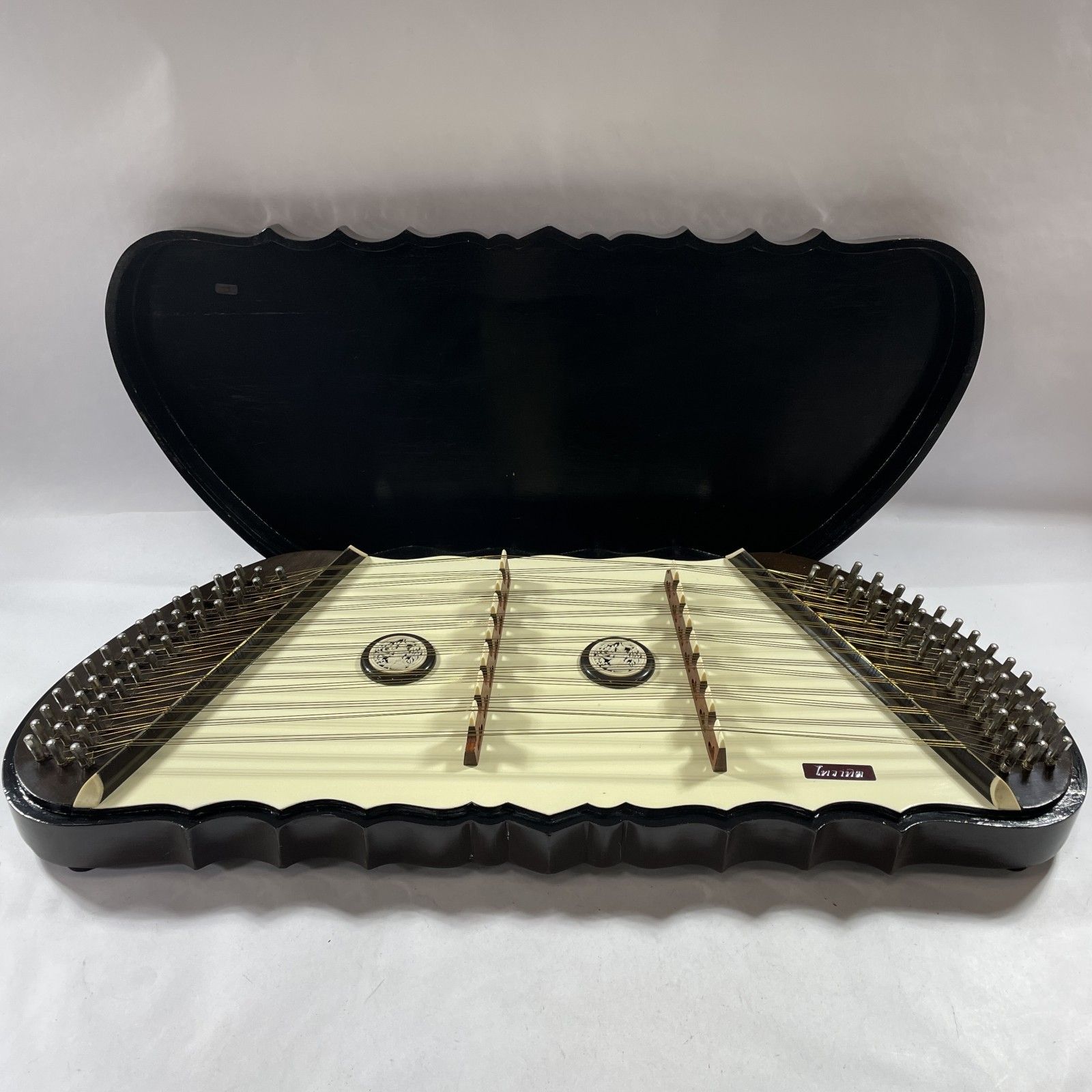 ☆ タイ 民族楽器 伝統楽器 打弦楽器 キム Khim ケース付属 アジア