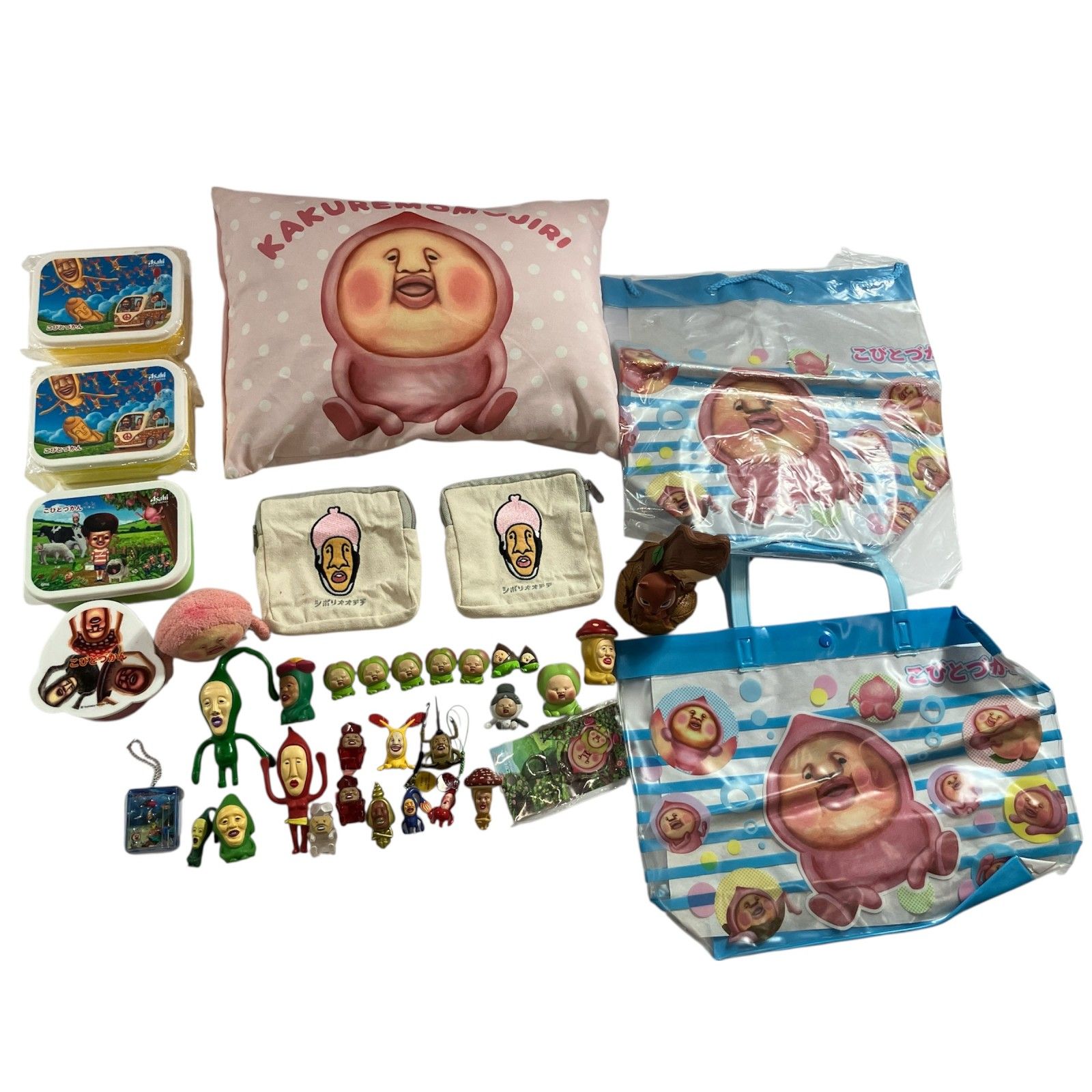 こびとづかん グッツ 約30点以上 まとめ商品 ミニフィギュア バック ランチBOX 他 1 kg