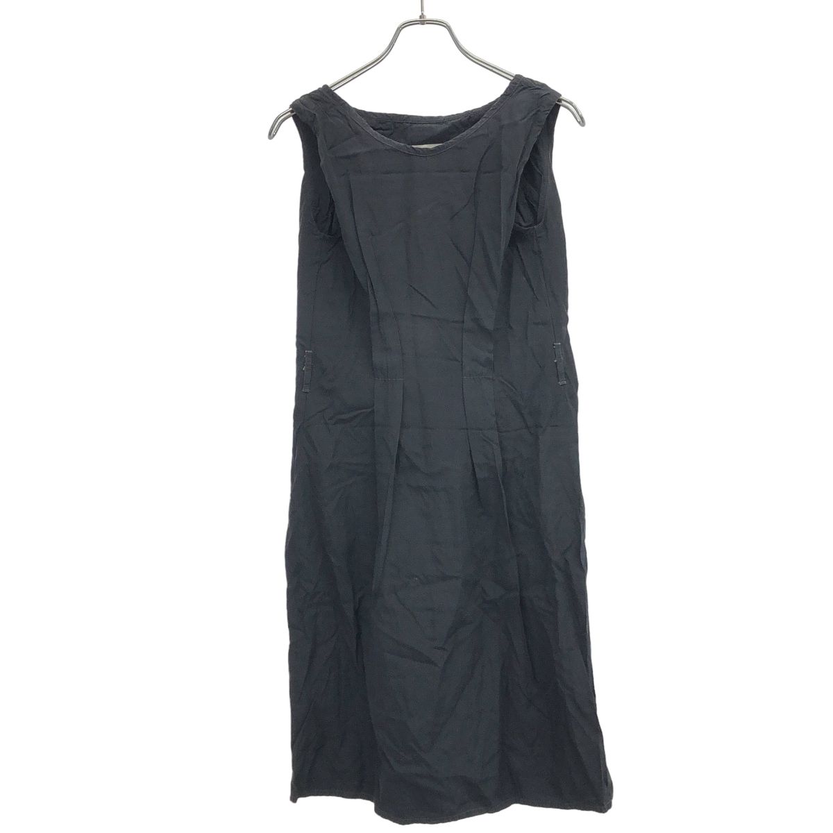 MM6 エムエムシックス ノースリーブワンピース ネイビー 38 - メルカリ