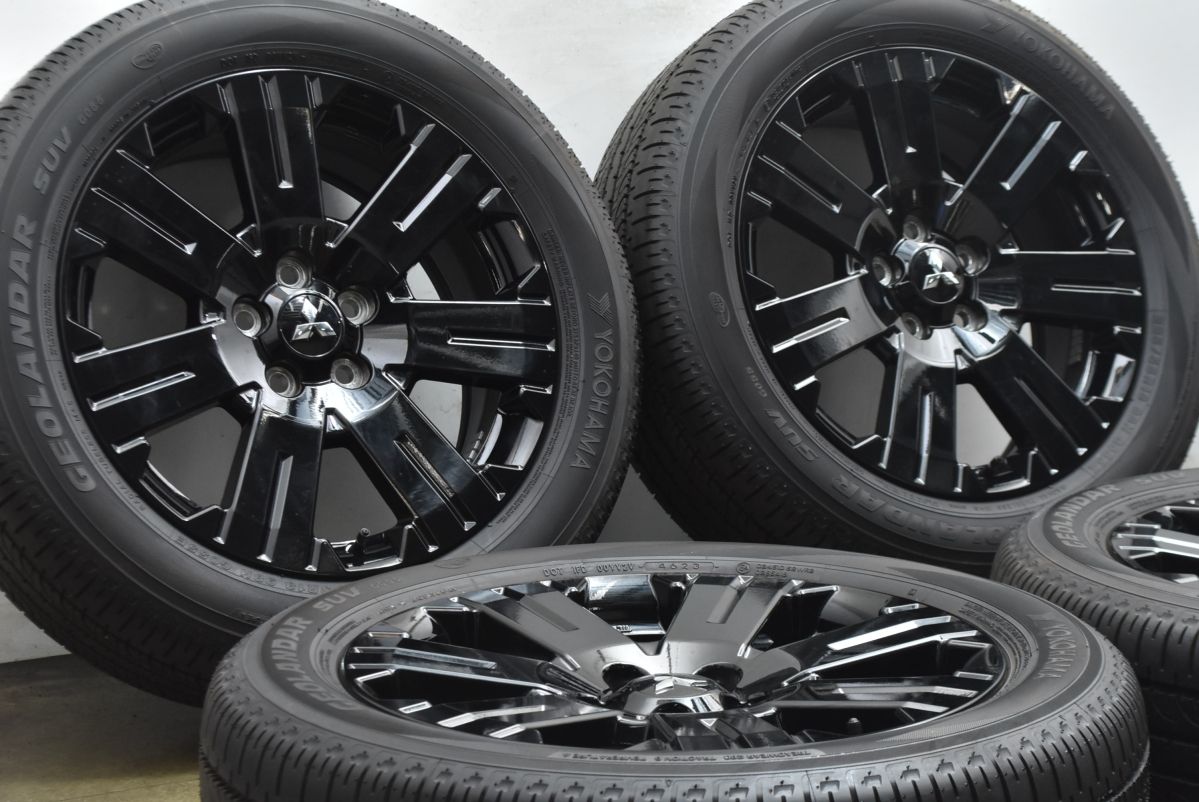 新車外し品 ミツビシ デリカD 5 シャモニー 18 in 7 J 38 PCD 114.3 ヨコハマ ジオランダー SUV G 055 225|55 R エクリプスクロス
