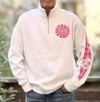 オリジナル ハーフジップ スウェット 10.0オンス 裏起毛 アッシュ L～XLサイズ