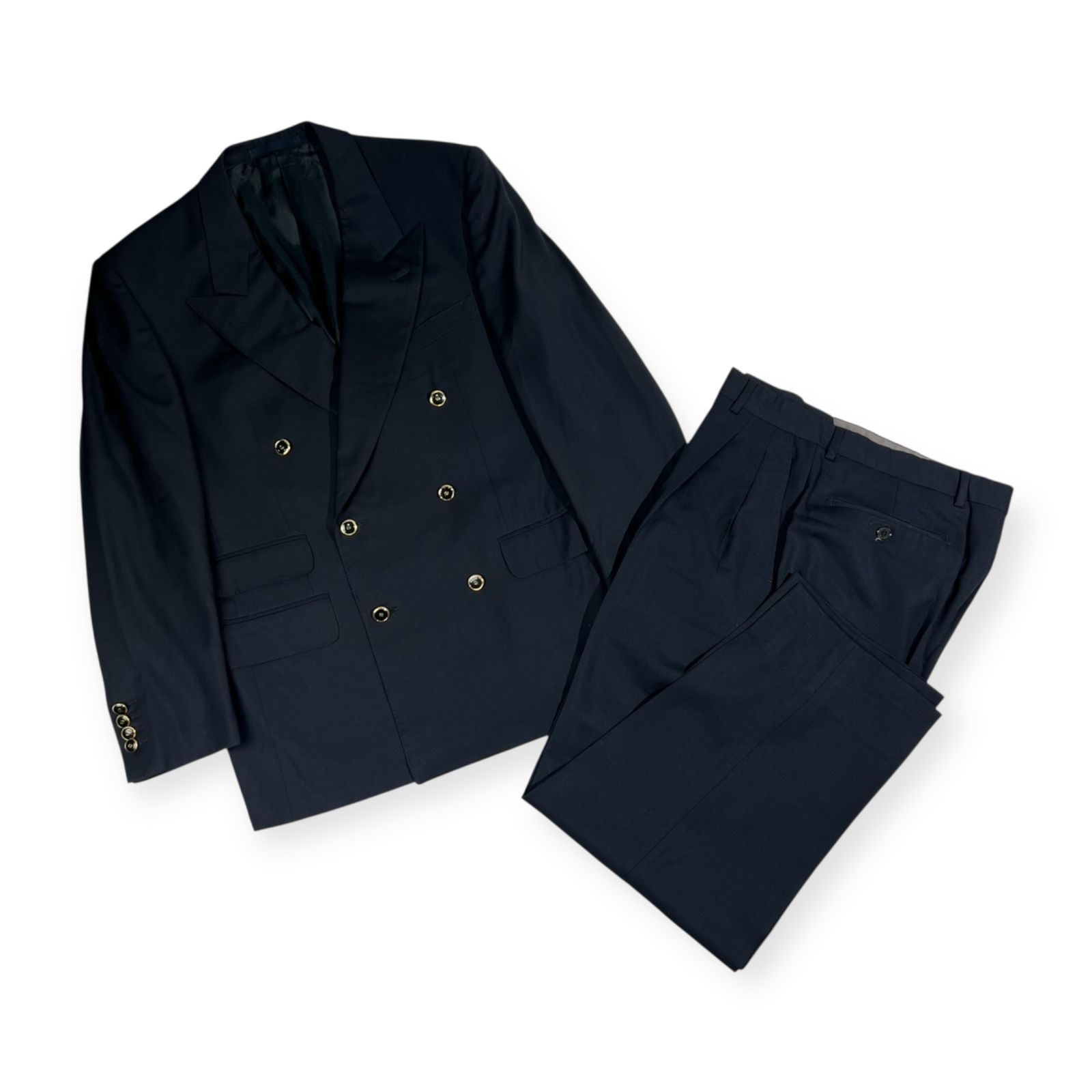 ALFRED DUNHILL アルフレッドダンヒル テーラードジャケット メンズ 【古着】【中古】 上下 イタリア製 ALFRED DUNHILL アルフレッドダンヒル ボタンデザイン