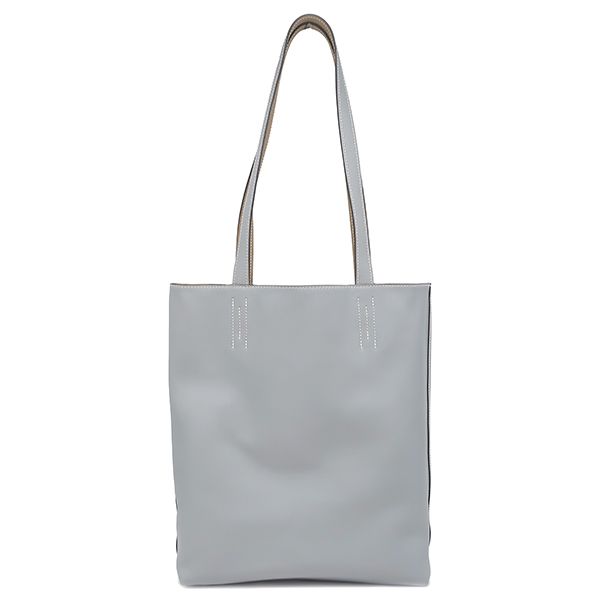 エルメス HERMES トートバッグ ドゥブルセンス 35 ヴォースイフト グリパンタン×プシエール 灰色 ベージュ リバーシブル W刻印 2025年製 保存袋